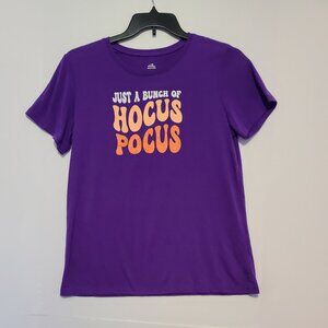 DISNEY HALLOWEEN T-SHIRT"JUST A BUNCH OF HOCUS POCUS" SIZE L (12-14)